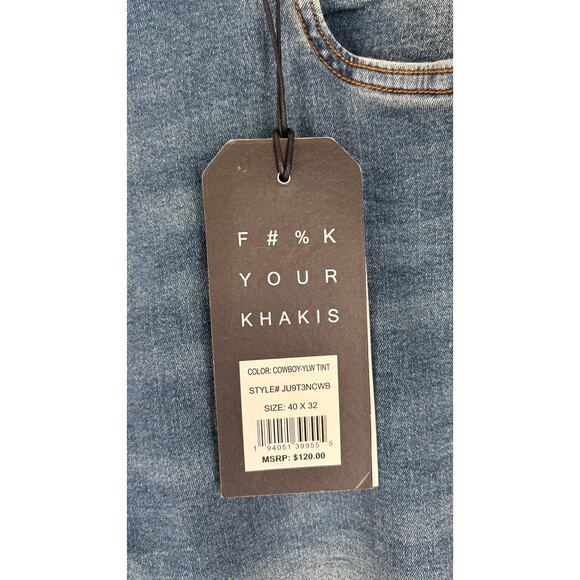 The Perfect Jean NYC OG Stretch Athletic Fit Denim Jeans Mens 40x32 Light Blue - Picture 7 of 12